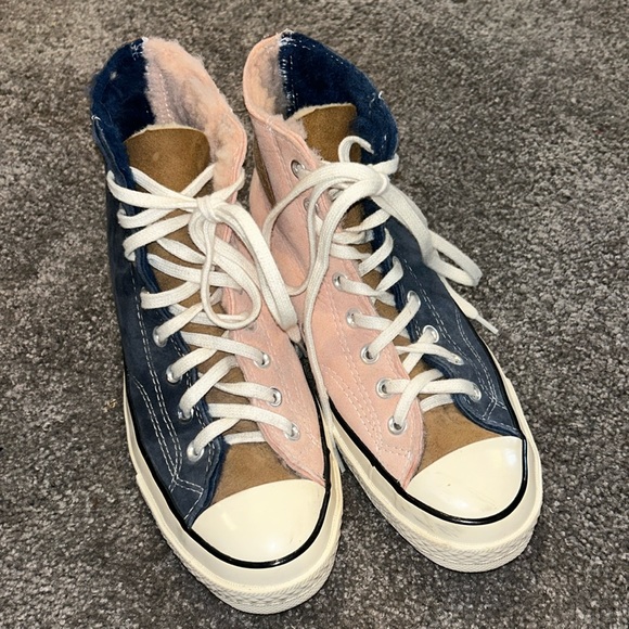 Converse Other - Converse, All Star Suede fur-lined, tricolor shoes